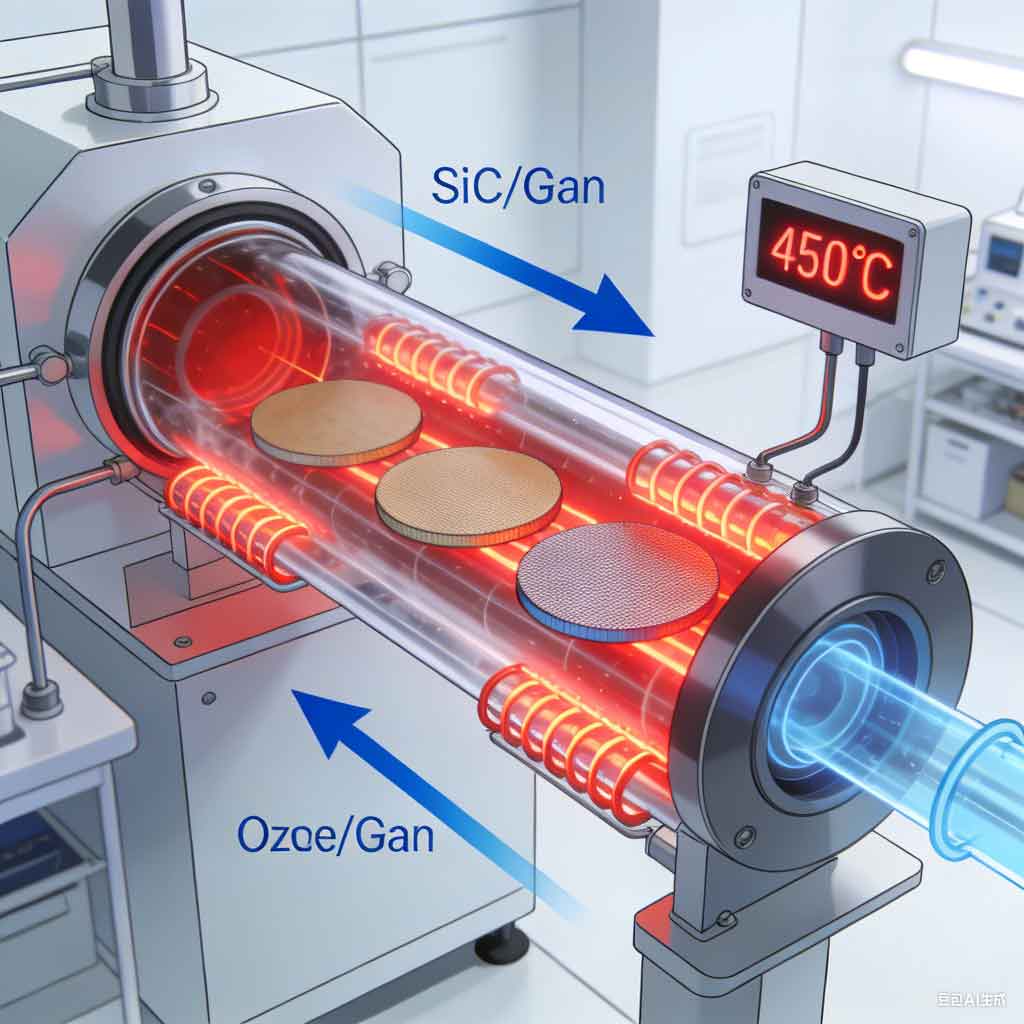 管式爐中臭氧對 SiC / GaN 等寬禁帶半導體的氧化處理方法 管式爐中臭氧對 SiC / GaN 等寬禁帶半導體的氧化處理方法(1)